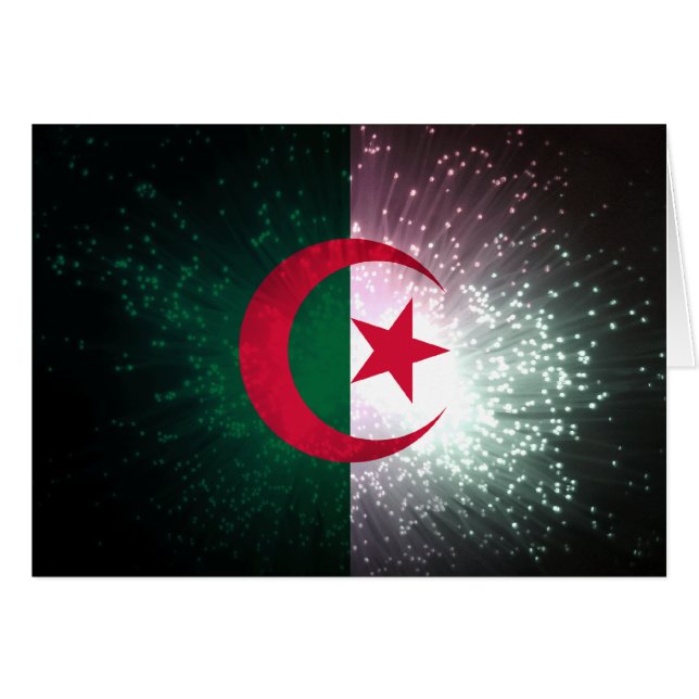 Feuerwerk; Algerien-Flagge (Vorderseite (Horizontal))