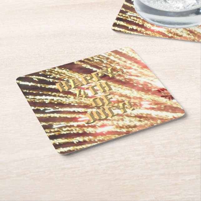 Feuerwerk am 11. 4. Juli Untersetzer (angewinkelt)