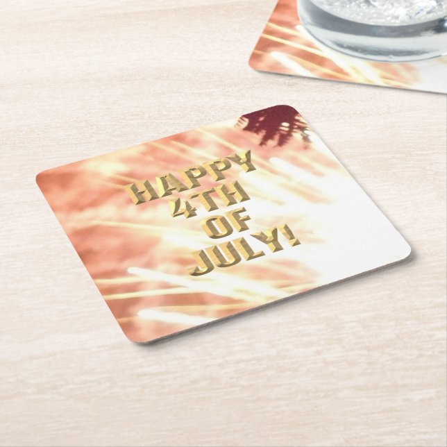 Feuerwerk am 12. 4. Juli Untersetzer (angewinkelt)