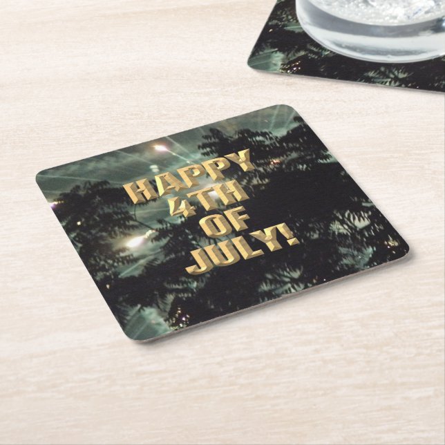 Feuerwerk am 13. Juli Untersetzer (angewinkelt)