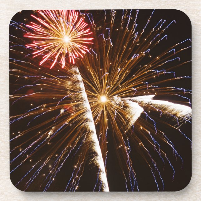 Feuerwerk-Anzeige auf der Savannah River Getränkeuntersetzer (Vorderseite)