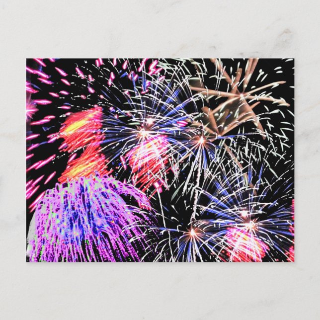 Feuerwerk-Anzeige, ZSSG Postkarte (Vorderseite)
