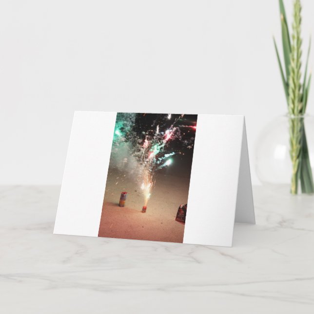 Feuerwerk anzeigen karte (Vorderseite)