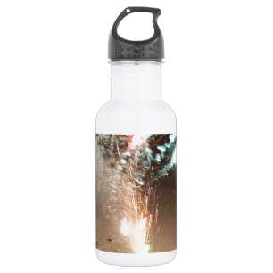 Feuerwerk anzeigen trinkflasche