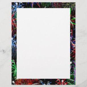 Feuerwerk auf schwarzem Hintergrund Flyer