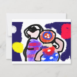 Feuerwerk beobachten postkarte