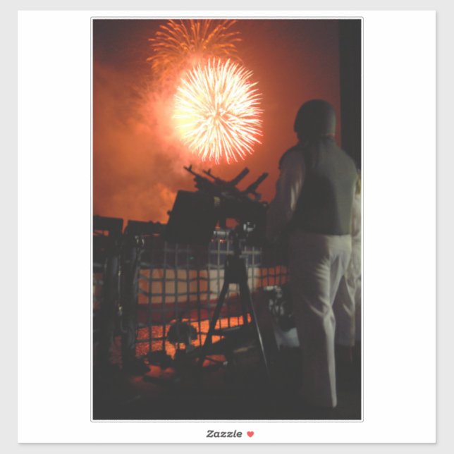 Feuerwerk der US-Marine ohne Abhängigkeit weltweit Aufkleber (Blatt)