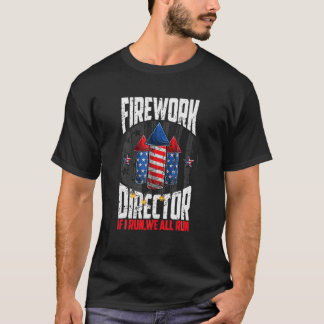 Feuerwerk Direktor 4. Juli Ich führe Sie laufen T-Shirt