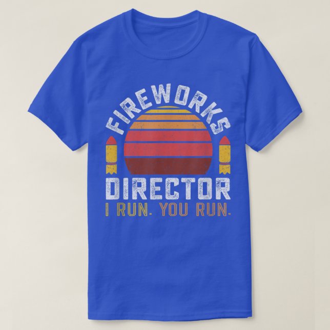 Feuerwerk Direktor 4. Juli T-Shirt (Design vorne)