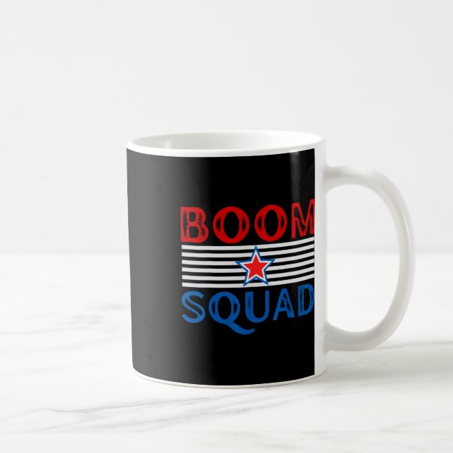 Feuerwerk Direktor Funny 4. Juli Boom Squad. 1 Kaffeetasse (Rechts)
