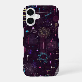 Feuerwerk-Display: Abstrakte Kunst iPhone 16 Hülle