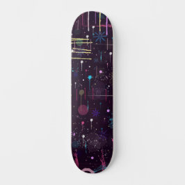 Feuerwerk-Display: Abstrakte Kunst  Skateboard
