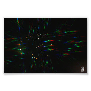 Feuerwerk durch 3D-Brille 3 Fotodruck