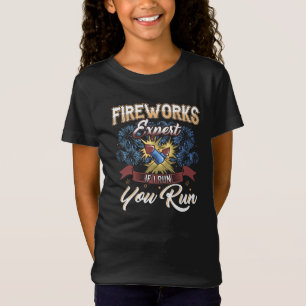Feuerwerk Expert, wenn ich laufen Matching 4. Juli T-Shirt