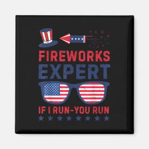 Feuerwerk Experte - Ich Laufe Du Laufst Lustiger 4 Magnet