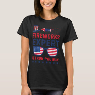 Feuerwerk Experte - Ich laufe, du läufst, lustiger T-Shirt