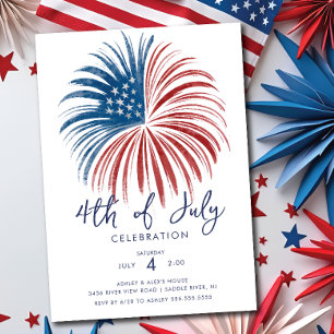 Feuerwerk Extravaganza 4. Juli Einladung