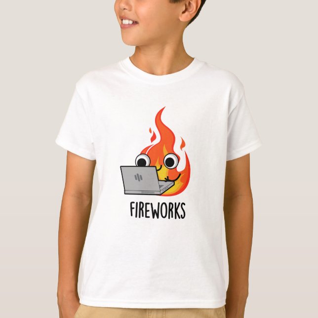 Feuerwerk Feuer Feuer Flammenpuppe T-Shirt (Vorderseite)