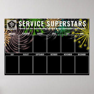 Feuerwerk Foto Display Mitarbeiter des Monats Poster