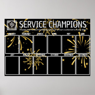 Feuerwerk Foto Display Mitarbeiter des Monats Poster
