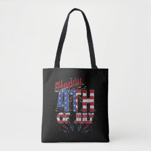 Feuerwerk Frohes 4. Juli US-Flagge Amerikanisch 4.