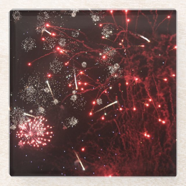Feuerwerk Getränkeuntersetzer (Vorderseite)