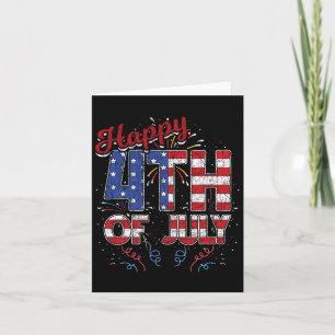 Feuerwerk glücklich 4. Juli US Flag American 4. O Karte