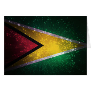 Feuerwerk; Guyana-Flagge