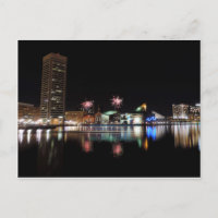 Feuerwerk im Stadtzentrum von Baltimore