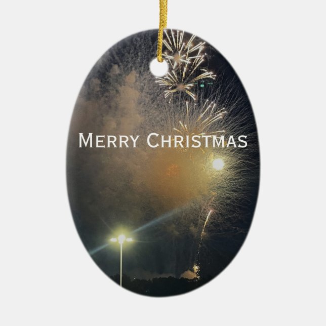 Feuerwerk Keramik Ornament (Vorne)