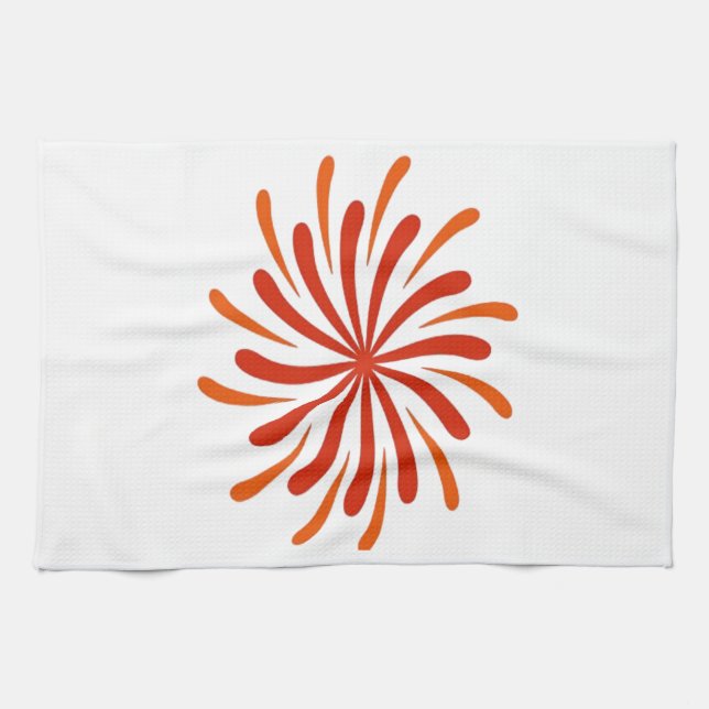Feuerwerk Klassik Geschirrtuch (Horizontal)