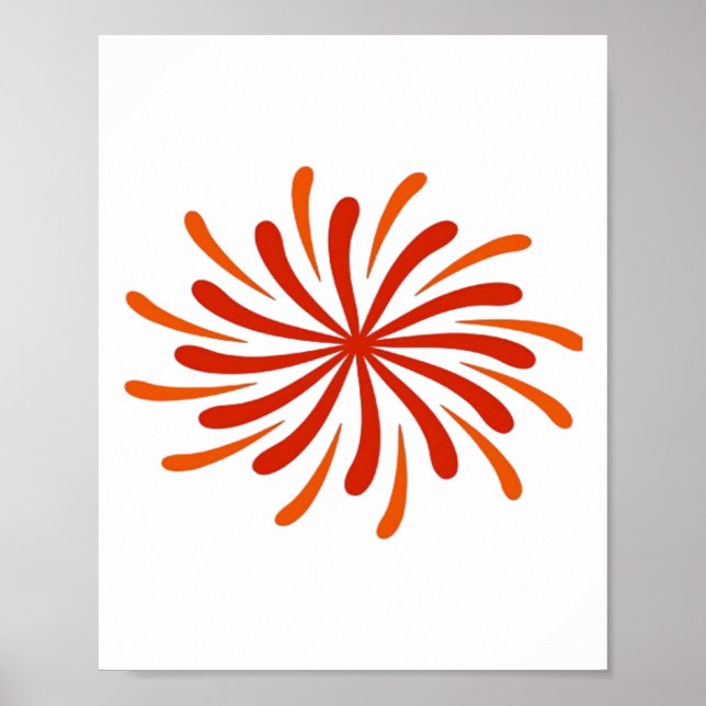 Feuerwerk Klassik Poster (Vorne)