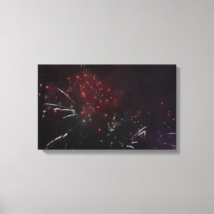 Feuerwerk Leinwanddruck