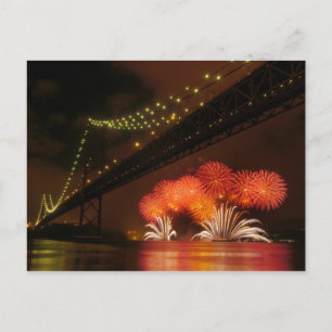 Feuerwerk Lissabon Postkarte
