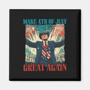 Feuerwerk Lustig Trump Amerikanisch Machen 4. Juli Magnet