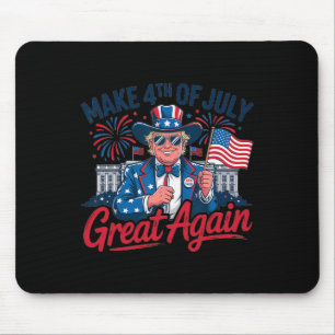 Feuerwerk Lustig Trump Patriotisch Amerikanisch Fr Mousepad