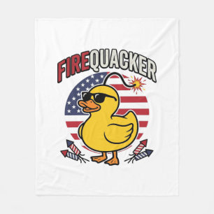 Feuerwerk Patriotische Ente Feuerwerk Vektor Desig Fleecedecke