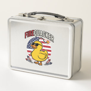 Feuerwerk Patriotische Ente Feuerwerk Vektor Desig Metall Brotdose