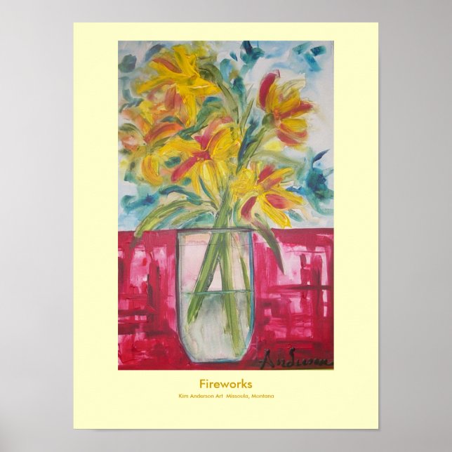 Feuerwerk-Poster Poster (Vorne)
