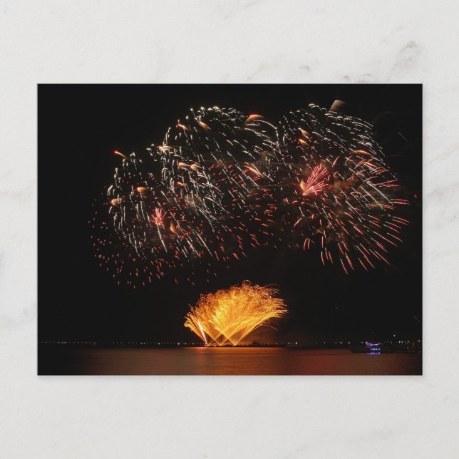 Feuerwerk Postkarte (Vorderseite)