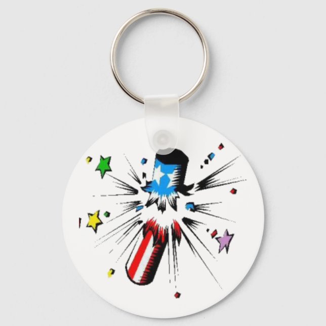 Feuerwerk Schlüsselanhänger (Vorderseite)