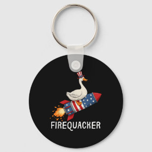 Feuerwerk-Shirt, Lustiges Gans 4. Juli-Shirt Schlüsselanhänger