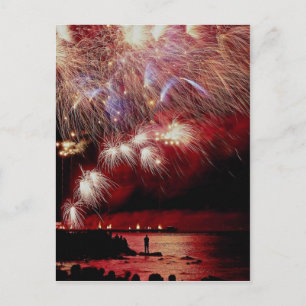 Feuerwerk, Toronto, Ontario, Kanada Postkarte