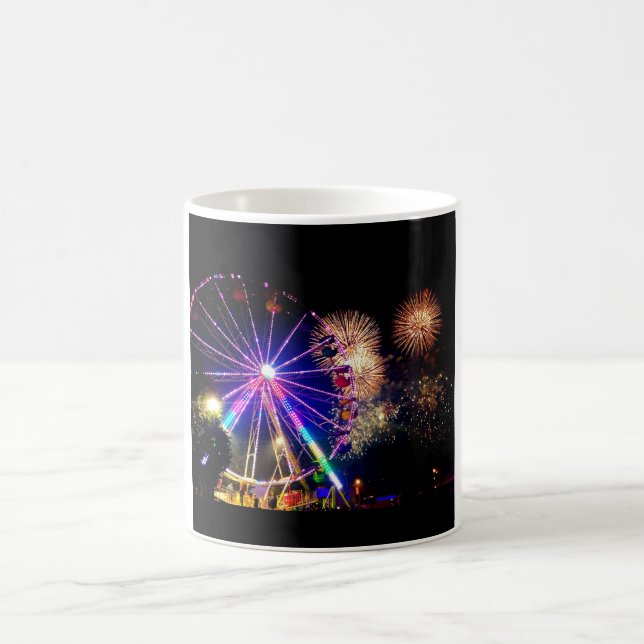 Feuerwerk-u. Riesenrad-Tasse Kaffeetasse (Mittel)