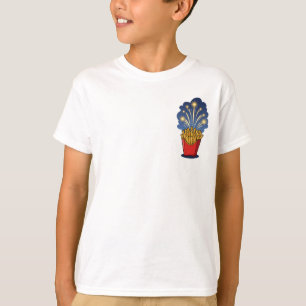 Feuerwerk über Pommes Frites Kindern T-Shirt