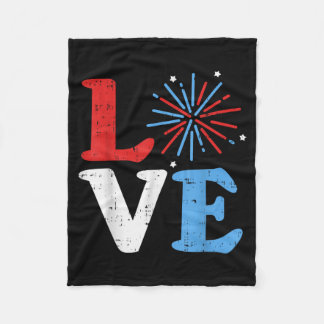 Feuerwerk Unabhängigkeitstag 4. Juli-Parade Fleecedecke