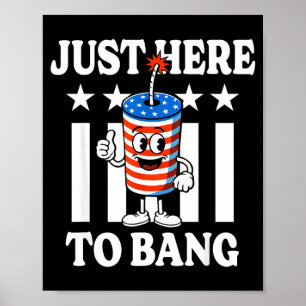 Feuerwerk Usa Sterne patriotisch hier nur um zu kn Poster