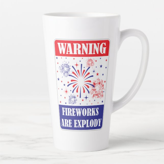 Feuerwerk-Warnschild Milchtasse (Rechts)