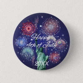 Feuerwerk zum Unabhängigkeitstag Button