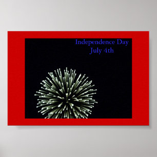 Feuerwerk zum Unabhängigkeitstag Poster